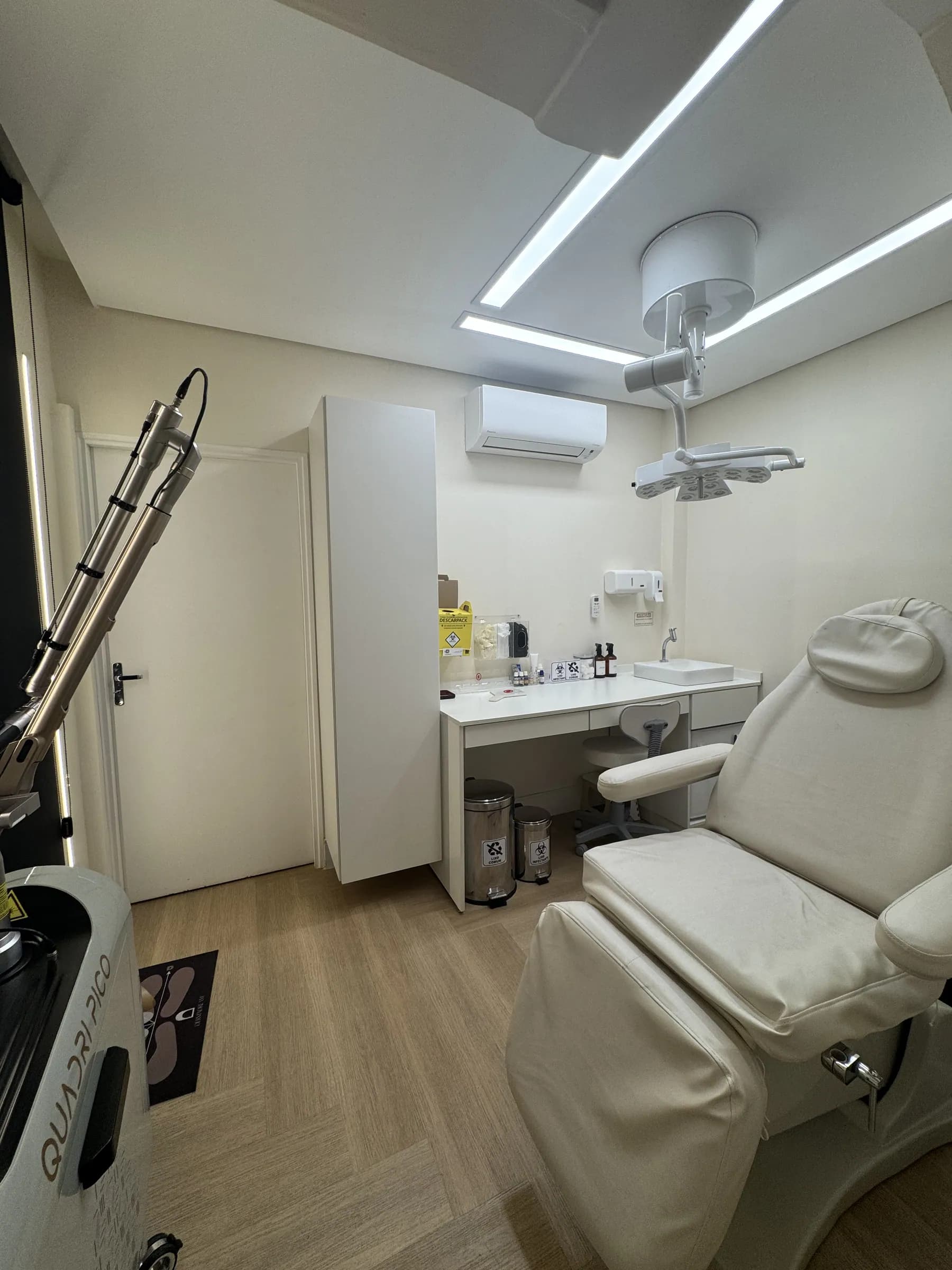 Sala de procedimentos dermatológicos